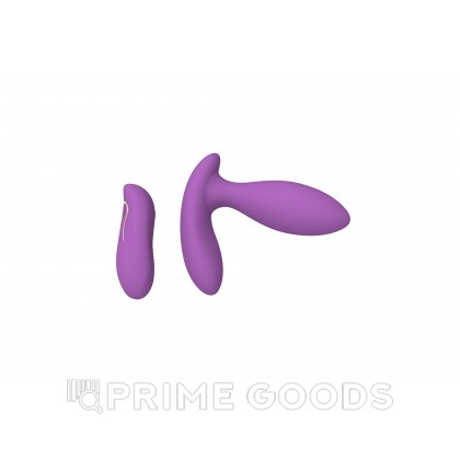 Вибростимулятор клитора и точки G с пультом ДУ (фиолетовый) от sex shop primegoods фото 3