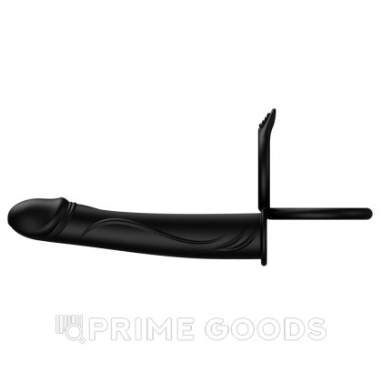 Двойное эрекционное кольцо с вибрацией и фаллоимитатором от sex shop primegoods фото 2