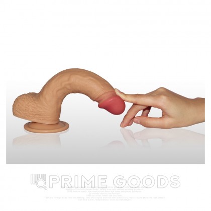 Реалистичный фаллоимитатор Lovetoy Bio Skin (23×4 см) от sex shop primegoods фото 3