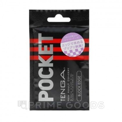 TENGA Pocket Мастурбатор Block Edge от sex shop primegoods