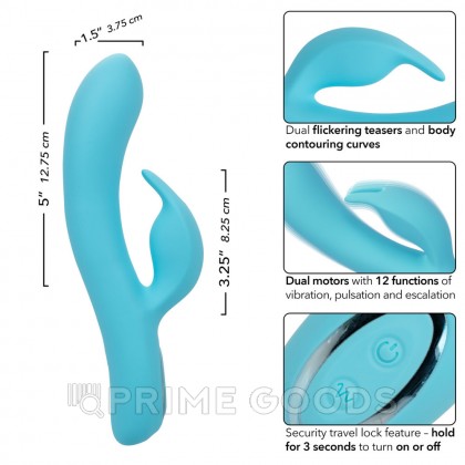 Кролик-вибратор Calexotics Bunny G голубой от sex shop primegoods фото 6
