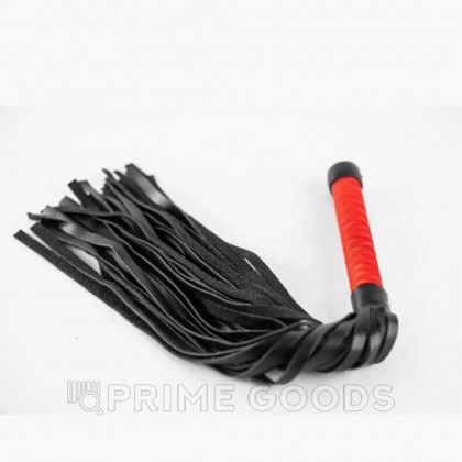 Плеть из натуральной кожи с атласной ручкой красная Romantic Arsenal от sex shop primegoods