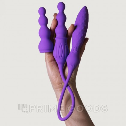 Двойной вибратор Adrien Lastic 2X с пультом ДУ от sex shop primegoods фото 6