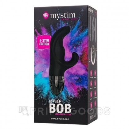 Вибратор Mystim Hop Hop Bob с электростимуляцией, черный от sex shop primegoods фото 2