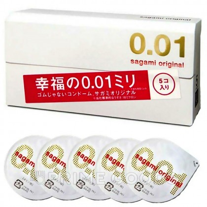 Презервативы полиуретановые Sagami Original 0.01, 5 шт. от sex shop primegoods фото 2