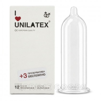 Презервативы Unilatex UltraThin/ультратонкие, 12 шт. + 3 шт. в подарок от sex shop primegoods