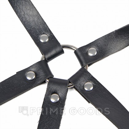 Кожаная портупея Ohyeah от шеи до пояса от sex shop primegoods фото 5