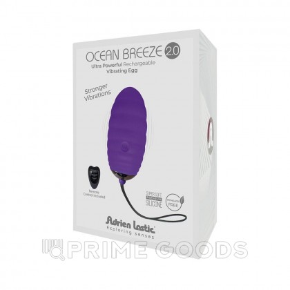 Виброяйцо Ocean Breeze 2.0 с пультом ДУ фиолетовое от Adrien Lastic от sex shop primegoods фото 3