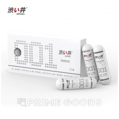 Презервативы DryWell в капсуле, ультратонкие 0,01 мм, полиуретановые (гипоаллергенные) 1 шт. от sex shop primegoods фото 3