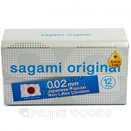 Презервативы полиуретановые SAGAMI Original 002 EXTRA LUB 12 шт. от sex shop primegoods фото 2