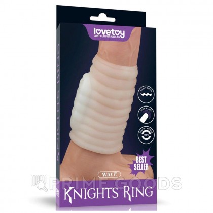 Насадка на пенис с вибрацией Wave Knights Ring  (10*3,7) от sex shop primegoods