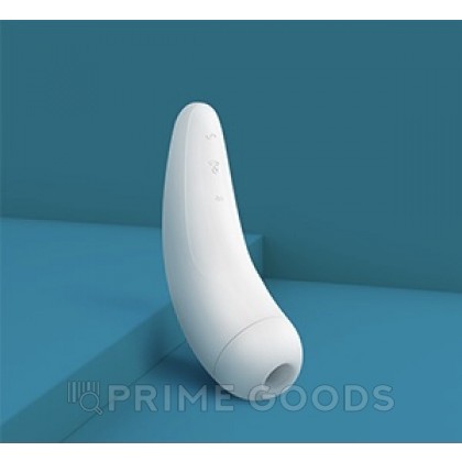 Вакуумный клиторальный стимулятор Satisfyer Curvy 2+ (белый) от sex shop primegoods фото 8