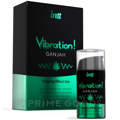 Жидкий интимный гель с эффектом вибрации Ganjah, 15 мл от sex shop primegoods фото 4