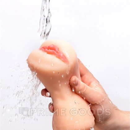 Компактный двойной мастурбатор реалистичного вида 2 (телесный) от sex shop primegoods фото 4