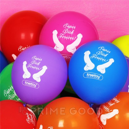 Воздушные шарики Super Dick Forever (с фаллосами) 7 шт. от sex shop primegoods фото 4