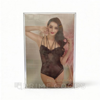 Тедди полупрозачный, черный от sex shop primegoods фото 2