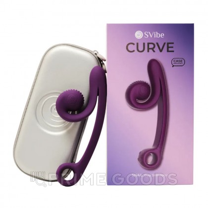Вибратор для двойной стимуляции SVibe Snail CURVE фиолетовый от sex shop primegoods