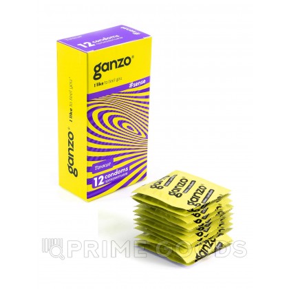 Презервативы Ganzo sense 12 шт, тонкие от sex shop primegoods