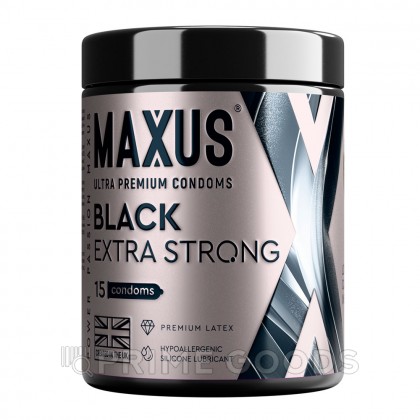 Презервативы MAXUS Extra Strong, утолщенные, черные, 15 шт от sex shop primegoods