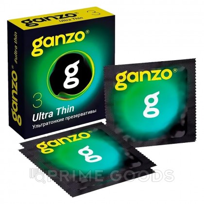 Презервативы ультратонкие Ganzo Ultra Thin Black Edition, 3 шт. от sex shop primegoods фото 3