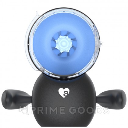 Инновационный робот-мастурбатор Black Knight с массажем бусинами от Amovibe от sex shop primegoods фото 11