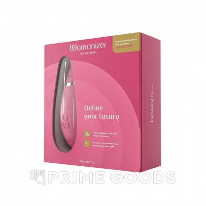 Бесконтактный клиторальный стимулятор Womanizer Premium 2 розовый от sex shop primegoods фото 3