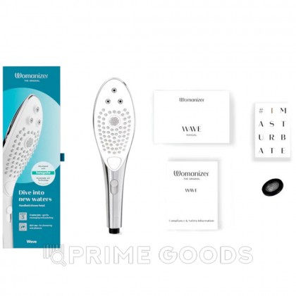 Насадка для душа Womanizer Wave, серебристая от sex shop primegoods фото 8