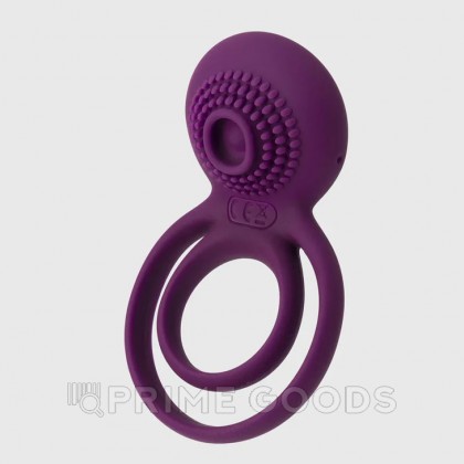 Двойное эрекционное виброкольцо Tammy фиолетовое от SVAKOM от sex shop primegoods фото 3