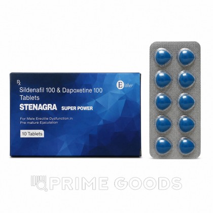 Мужской препарат STENAGRA (Sildenafil & Dapoxetine) 10 табл. от sex shop primegoods