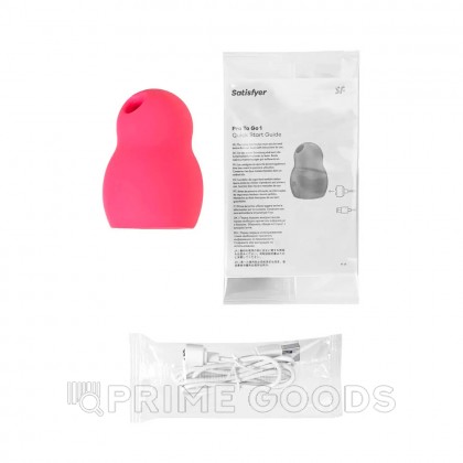 Вакуумно-волновой стимулятор с вибрацией Satisfyer Pro To Go 1, красный от sex shop primegoods фото 7
