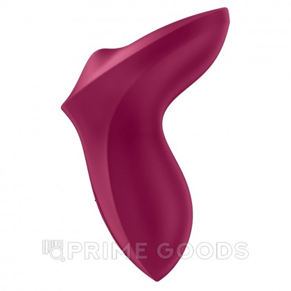 Стимулятор клитора Satisfyer Exciterrr Rolling Lay-on розово-красный  от sex shop primegoods