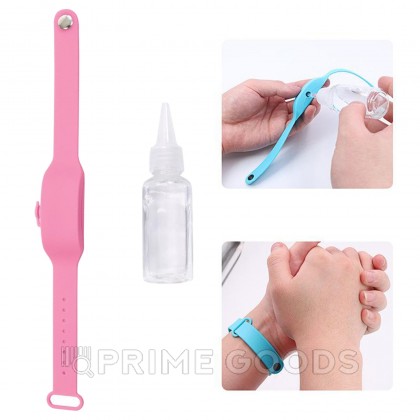 Антисептический браслет для рук с дозатором - розовый от sex shop primegoods фото 4