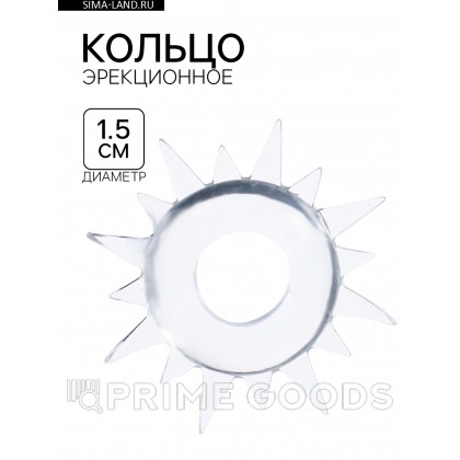 Эрекционное кольцо с усиками прозрачное Оки Чпоки, D 1,5 см от sex shop primegoods фото 4