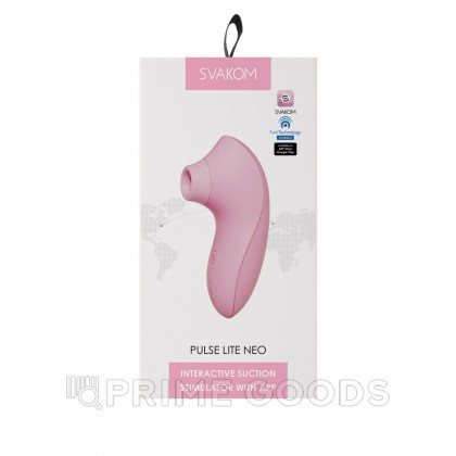 Вакуумный стимулятор клитора Pulse Lite Neo розовый Svakom от sex shop primegoods фото 7
