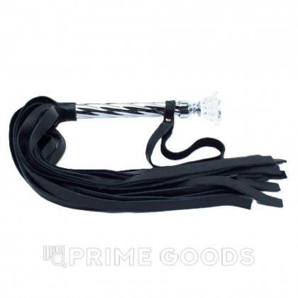 Плеть из кожи с широкими хвостами от sex shop primegoods