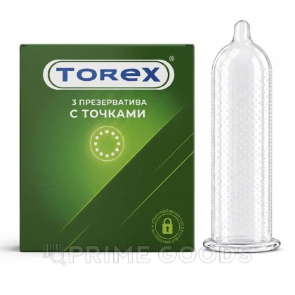 Презервативы с точками - TOREX 3 шт. от sex shop primegoods