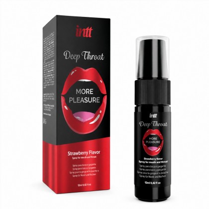 Спрей для минета Deep throat INTT со вкусом клубники 12 мл от sex shop primegoods