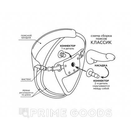 Насадка на Harness с вибрацией UNICOCK 6