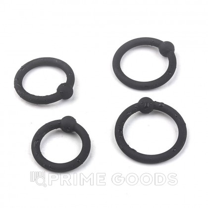 Набор эрекционных силиконовых колец (4 шт.) от sex shop primegoods фото 3