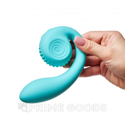 Двойной стимулятор точки G SVibe Snail GIZI цвет тиффани от sex shop primegoods фото 12