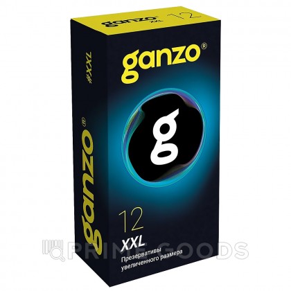 Презервативы увеличенного размера Ganzo XXL Black edition, 12 шт. от sex shop primegoods