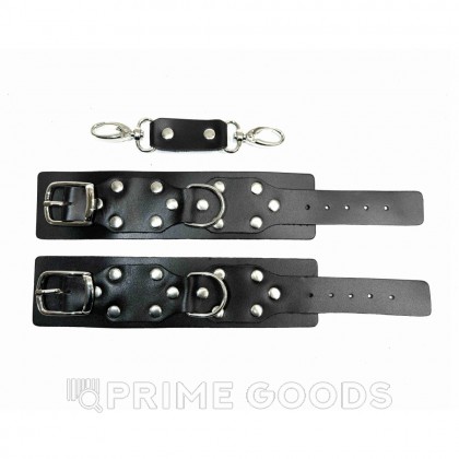 Наручники кожаные Sex Game коричневые от sex shop primegoods фото 3