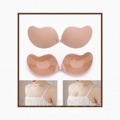 Пэстисы на грудь Оки-Чпоки, push up эффект. на силиконе, размер S, набор 2 шт, телесный   от sex shop primegoods фото 3