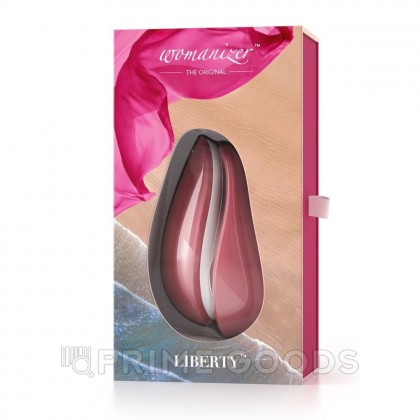 Бесконтактный клиторальный стимулятор Womanizer Liberty розовый от sex shop primegoods фото 2