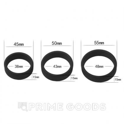 Набор эрекционных колец Power Plus  Pro Ring 3 шт. от sex shop primegoods фото 3