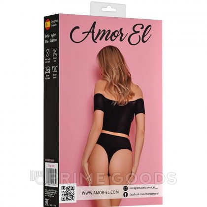 Комплект эротического белья Amor El, топ и трусики со шнуровкой, S/L  от sex shop primegoods фото 9