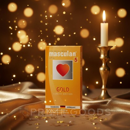 Презервативы MASCULAN 5 ULTRA GOLD № 10 (утонченный латекс золотого цвета) 10 шт. от sex shop primegoods фото 6