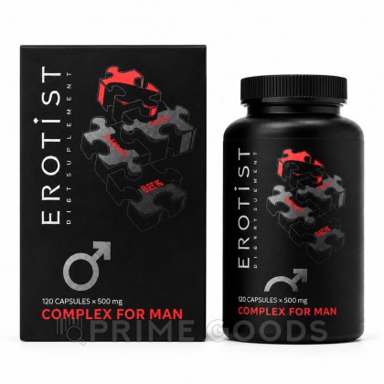 Капсулы Erotist COMPLEX FOR MAN для улучшения эректильной функции (120 капсул) от sex shop primegoods