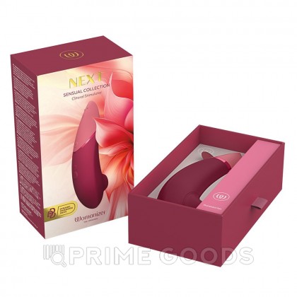 Бесконтактный клиторальный стимулятор Womanizer Next бордовый от sex shop primegoods фото 7
