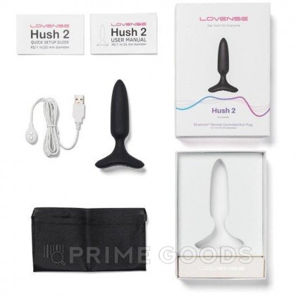 Анальная вибропробка Hush 2 второго поколения с управлением на расстоянии от Lovense (XS: 25*120 мм.) от sex shop primegoods фото 7